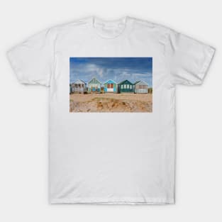 Beach Huts Hengistbury Head Dorset England T-Shirt